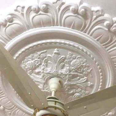 Gypsum ceiling, fan circle, light circle, corner, column design in Dhaka, Bangladesh